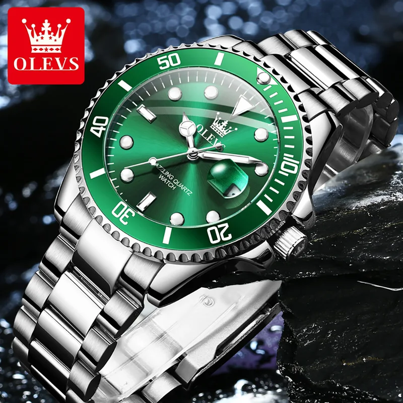 OLEVS ساعة كوارتز أصلية للرجال - مراجعة Smartwatch Watches For Men Brands وسعره