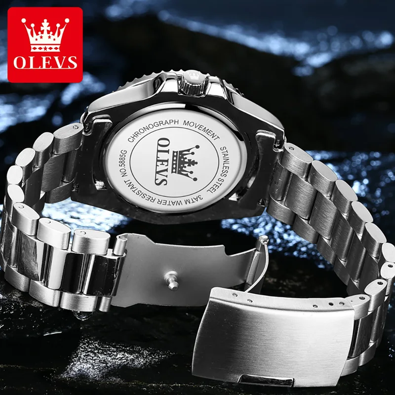 OLEVS ساعة كوارتز أصلية للرجال - مراجعة Smartwatch Watches For Men Brands وسعره