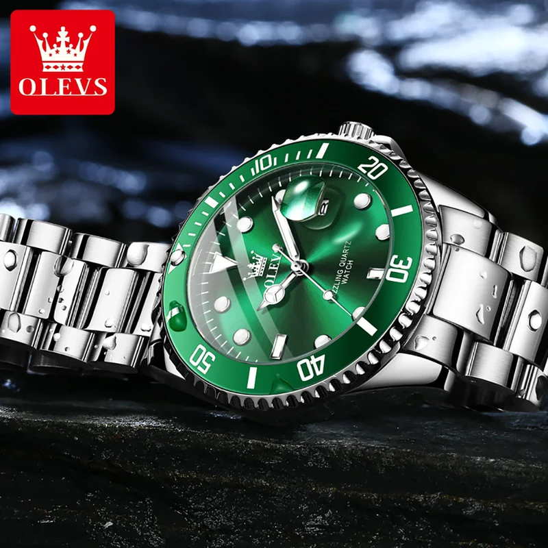 OLEVS ساعة كوارتز أصلية للرجال - مراجعة Smartwatch Watches For Men Brands وسعره