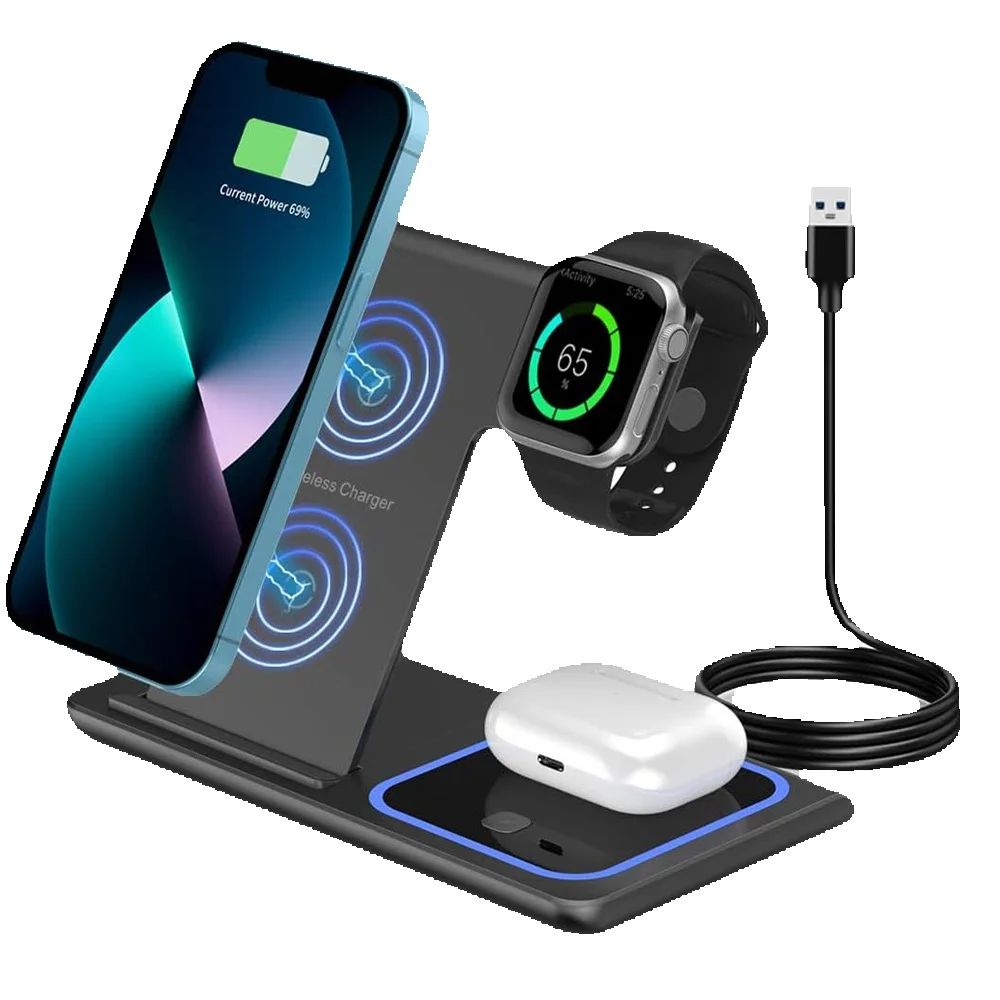 شاحن لاسلكي سريع LED بقوة 15 و - مراجعة Watch 7 Smartwatch Iphone وسعره
