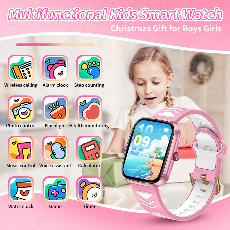 ساعة ذكية جديدة من LIGE بشاشة  - مراجعة Smartwatch Digital Watches For Girls وسعره