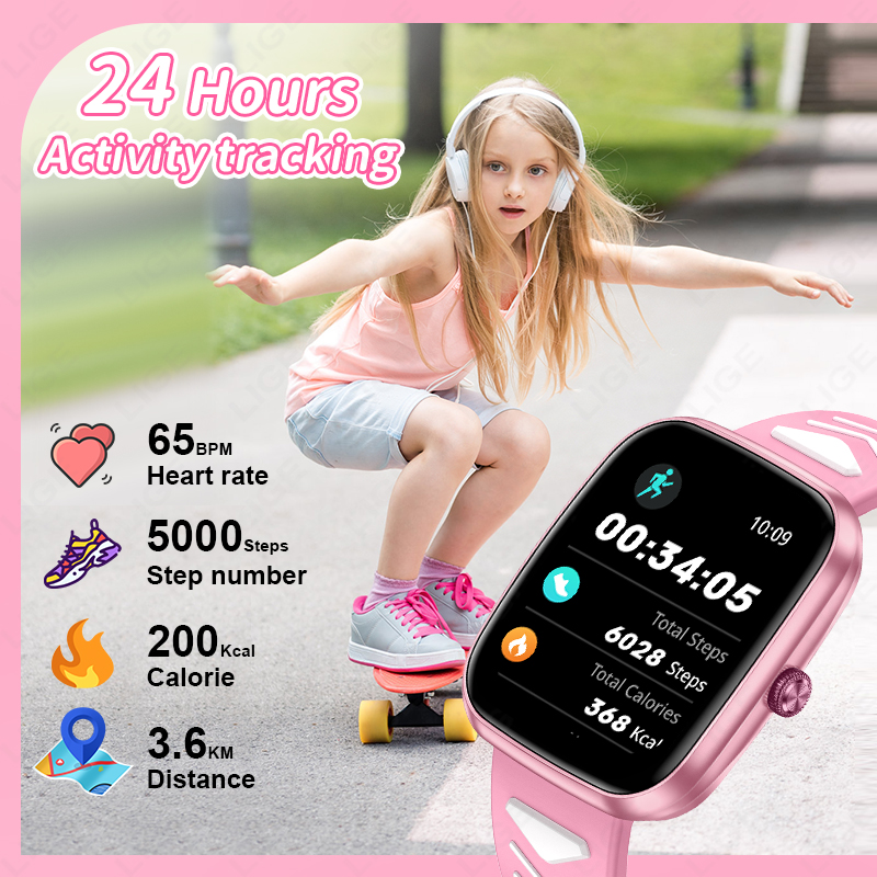 ساعة ذكية جديدة من LIGE بشاشة  - مراجعة Smartwatch Digital Watches For Girls وسعره