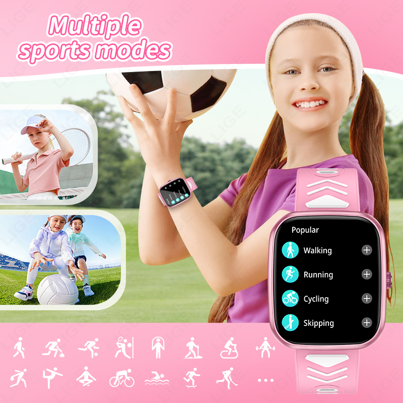 ساعة ذكية جديدة من LIGE بشاشة  - مراجعة Smartwatch Digital Watches For Girls وسعره