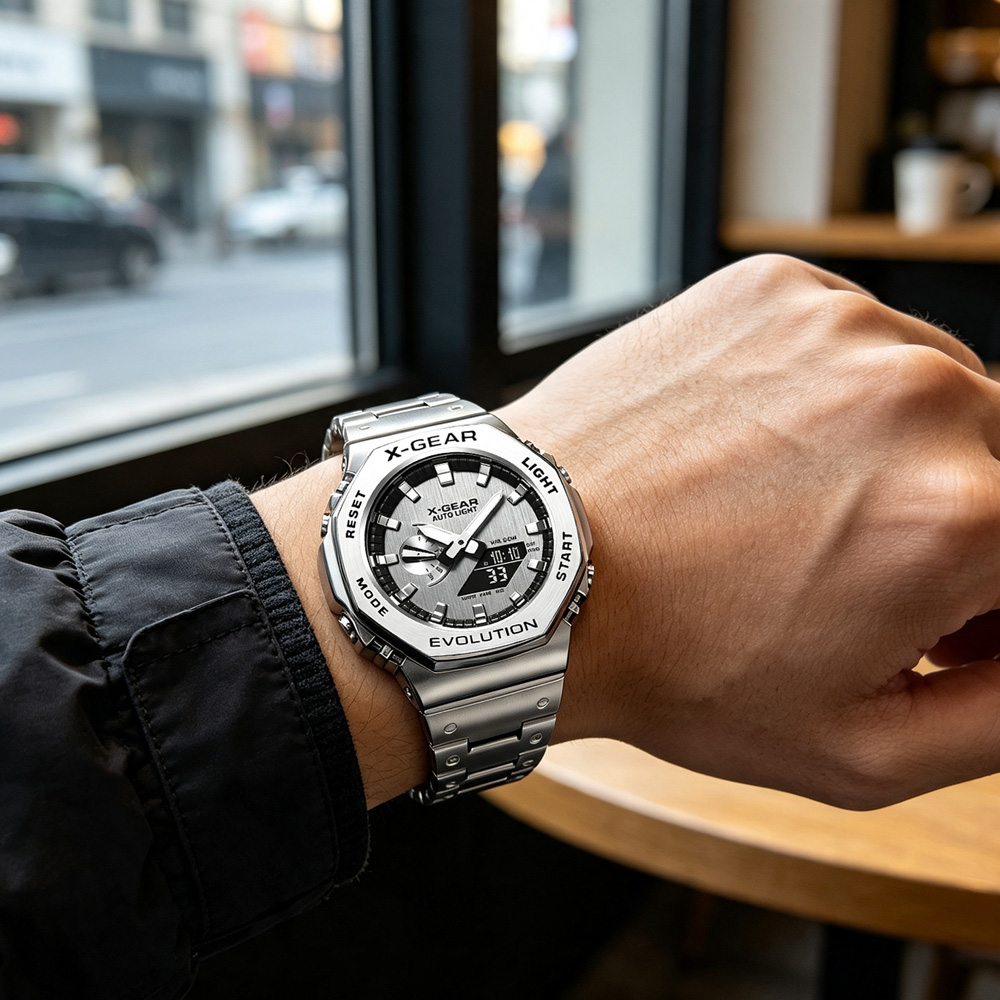 ساعة رياضية رقمية بشاشة مزدوجة - مراجعة Smartwatch Sports Watches For Women وسعره
