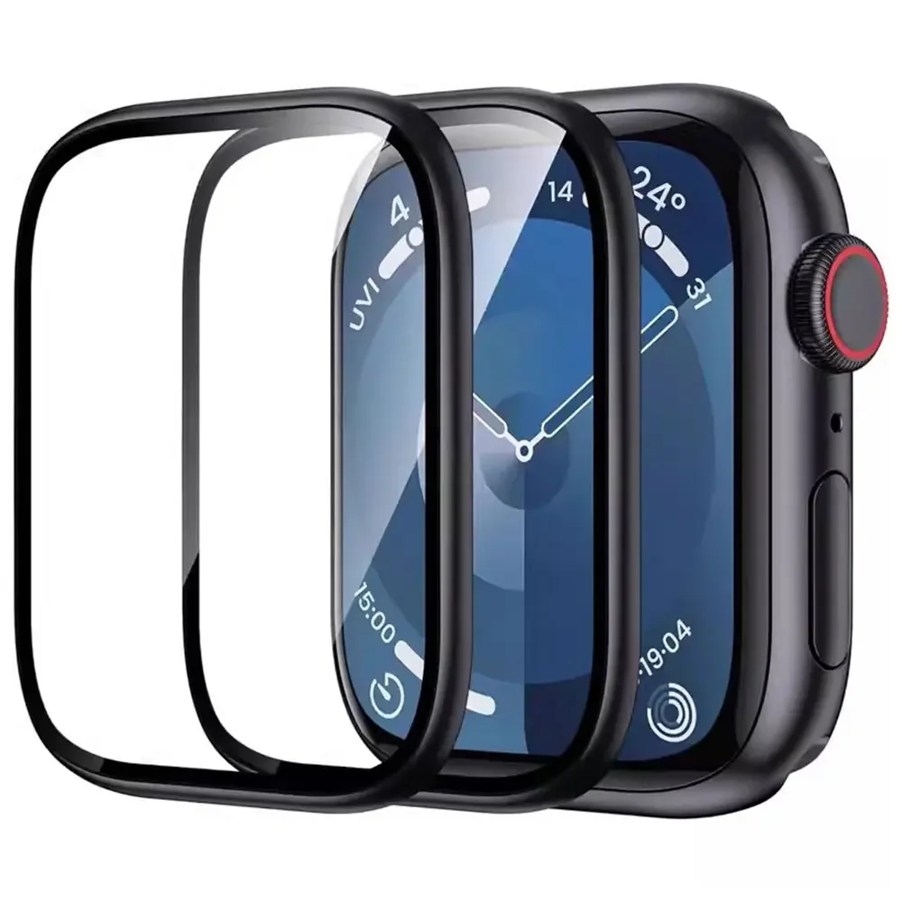 واقي شاشة منحني كامل لساعة أبل - مراجعة Iwatch Smartwatch Series 7 وسعره