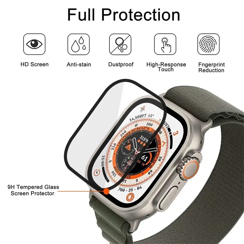 واقي شاشة منحني كامل لساعة أبل - مراجعة Iwatch Smartwatch Series 7 وسعره