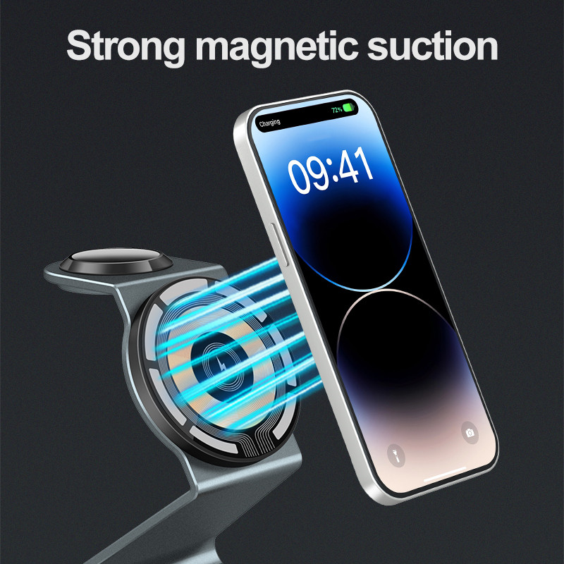 حامل شاحن لاسلكي مغناطيسي شفاف - مراجعة Watch 7 Smartwatch Iphone وسعره