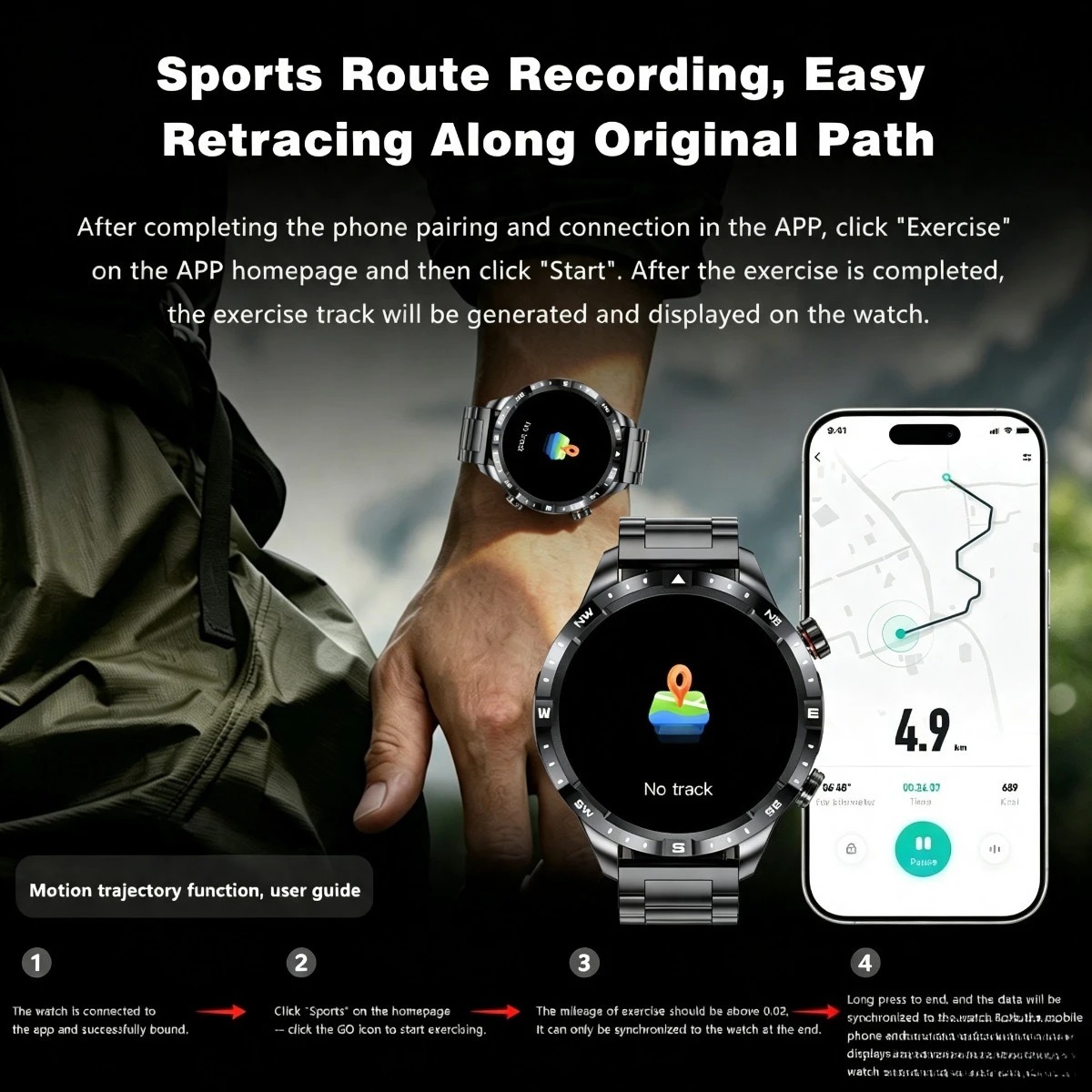 ساعة ذكية رياضية للرجال: بطاري - مراجعة Smartwatch Health Watches For Men وسعره
