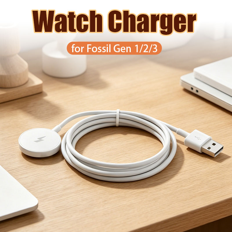 شاحن ساعة USB، محول شحن للساعا - مراجعة Fossil Watches Smartwatch Gen 3 وسعره