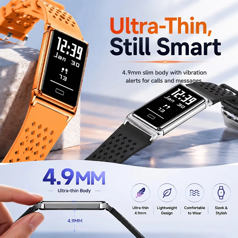 سوار ذكي جديد فائق النحافة من  - مراجعة Smartwatch Slim Watches For Men وسعره
