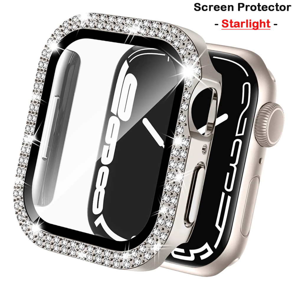 غطاء الماس لساعة أبل 45 مللي م - مراجعة Iwatch Smartwatch Series 7 وسعره