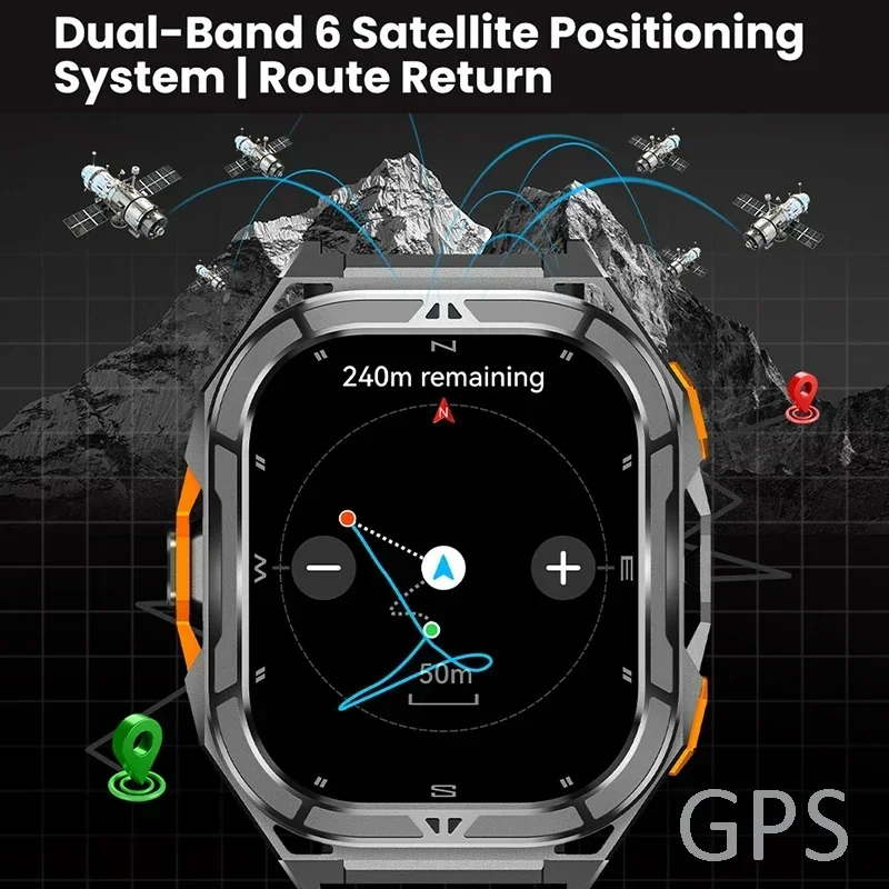 ساعة ذكية فاخرة بشاشة AMOLED م - مراجعة Smartwatch Health Watches For Men وسعره