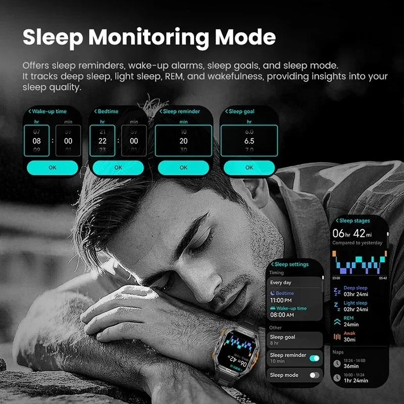 ساعة ذكية فاخرة بشاشة AMOLED م - مراجعة Smartwatch Health Watches For Men وسعره