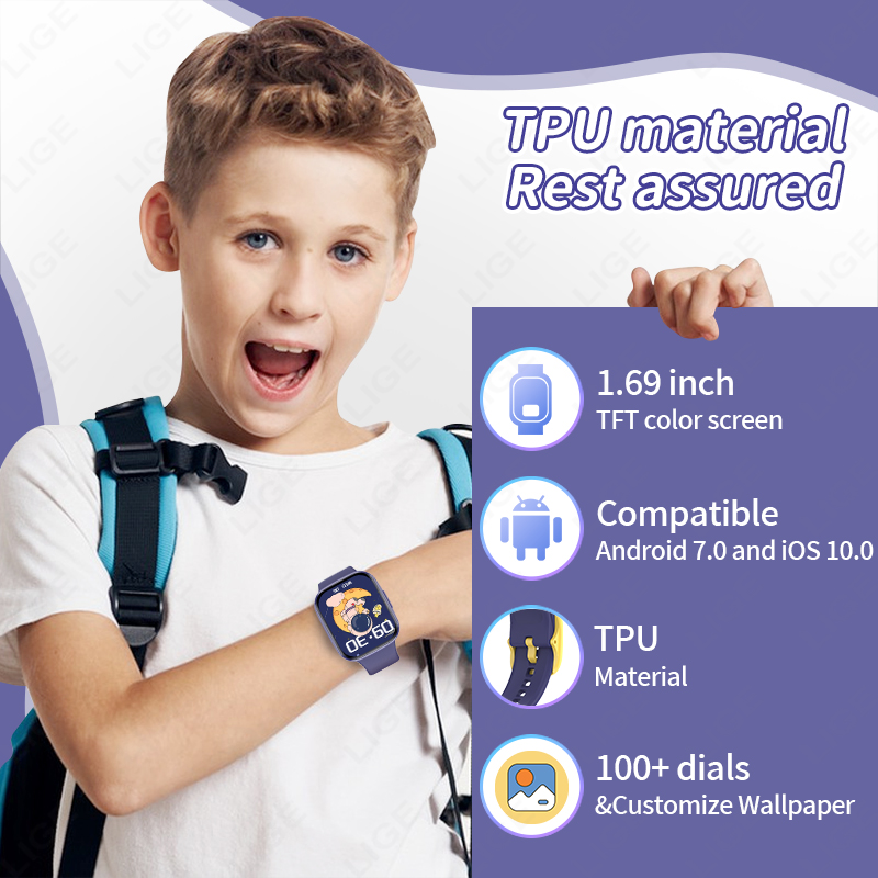 Lige الأطفال ساعة ذكية النساء  - مراجعة Smartwatch Digital Watches For Girls وسعره