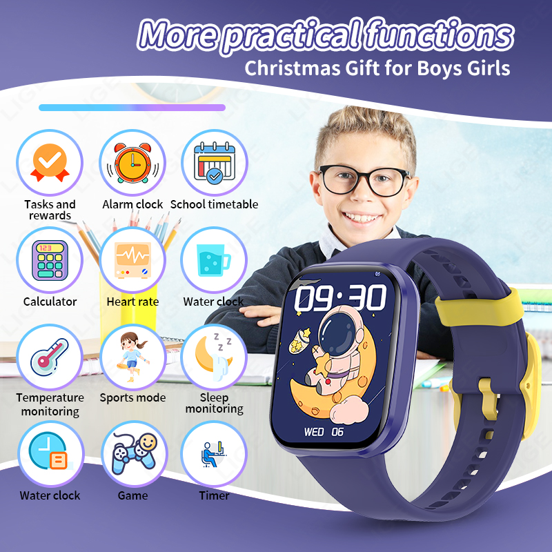 Lige الأطفال ساعة ذكية النساء  - مراجعة Smartwatch Digital Watches For Girls وسعره