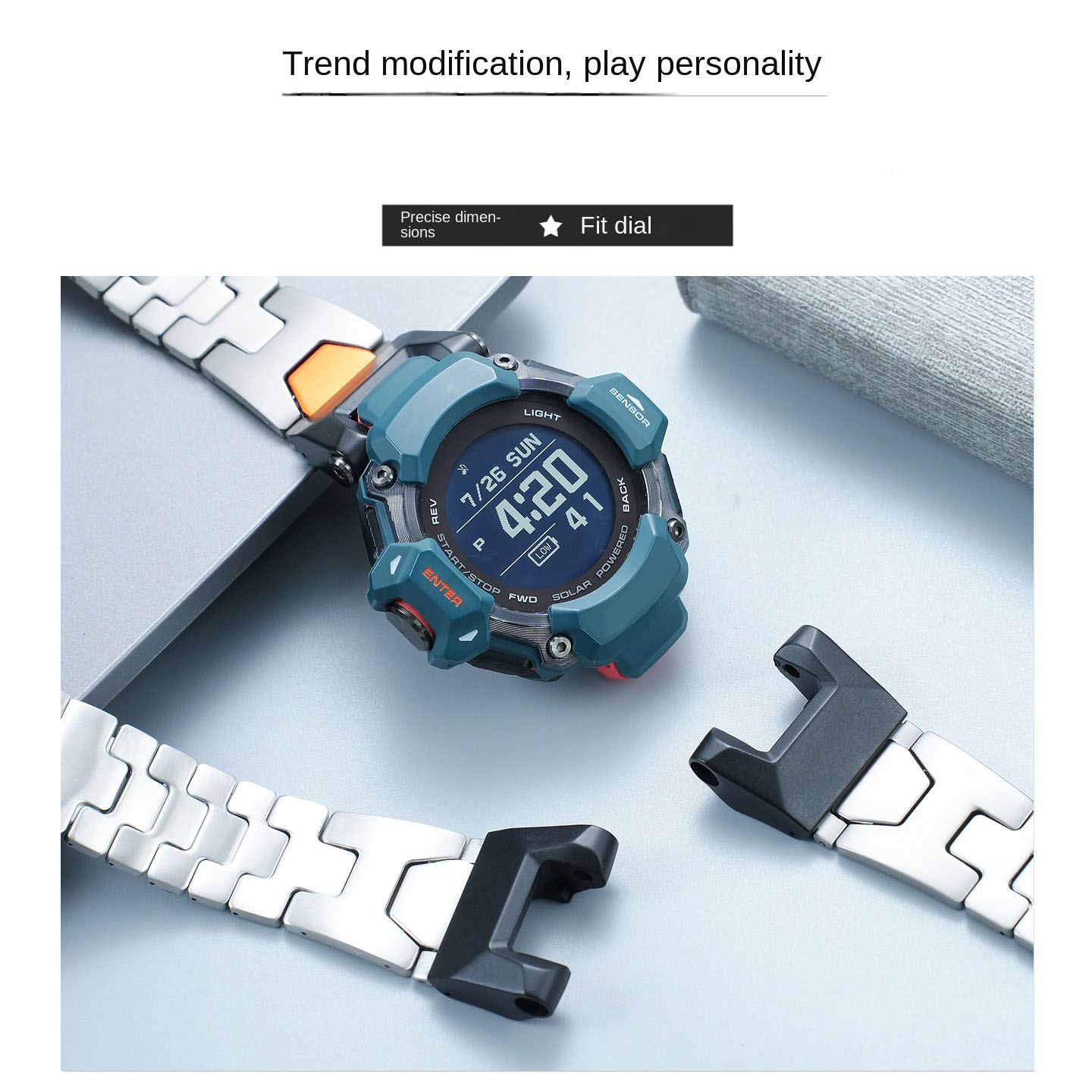 سوار معدني مقاوم للماء GBD-H20 - مراجعة Smartwatch Casio Watches For Men وسعره