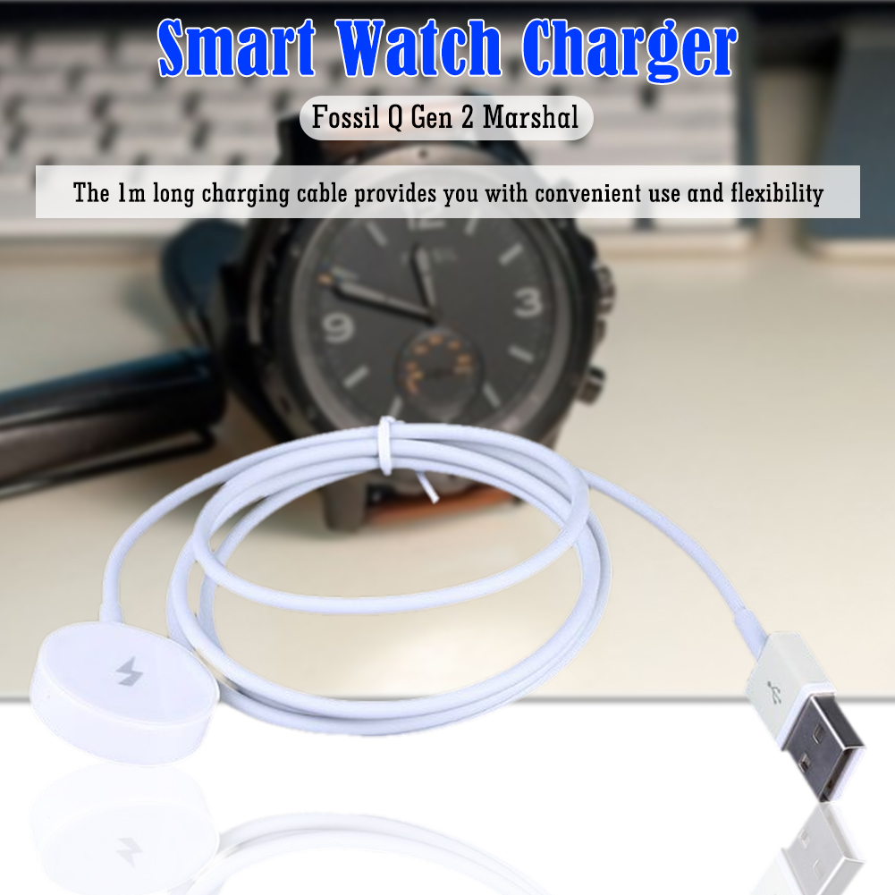 شاحن مغناطيسي للساعة الذكية بط - مراجعة Fossil Watches Smartwatch Gen 3 وسعره