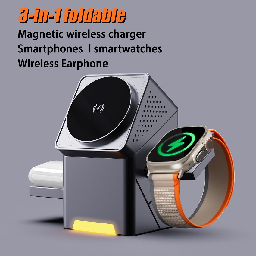 شاحن لاسلكي مغناطيسي 3 في 1 قا - مراجعة Watches Smartwatch Samsung وسعره